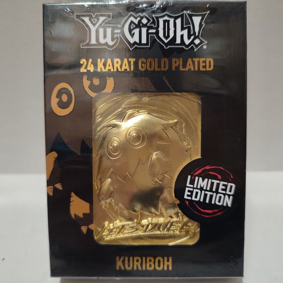 Yugioh Kuriboh Metal Card 24k Gold Plated Ingot Limited Edition Figurine - Picture 1 of 3